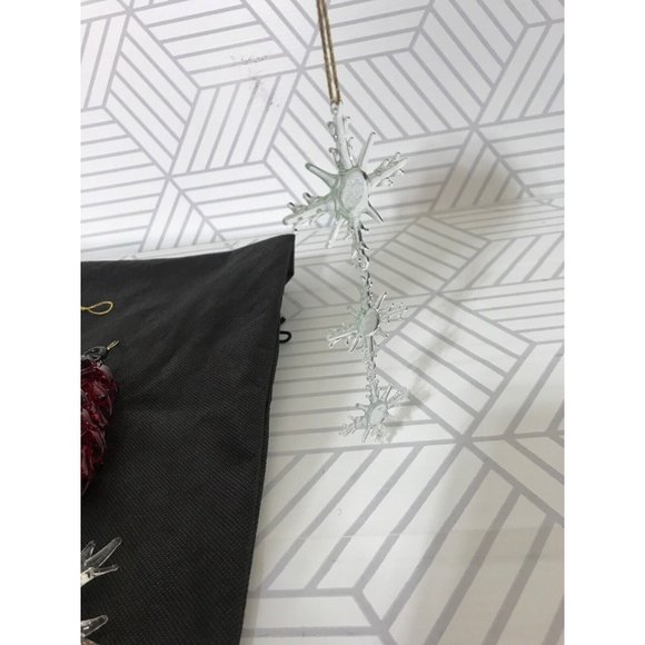 Vintage Lot of 10 Blown Glass Bird Pepper Flower Christmas Ornaments - Picture 4 of 14